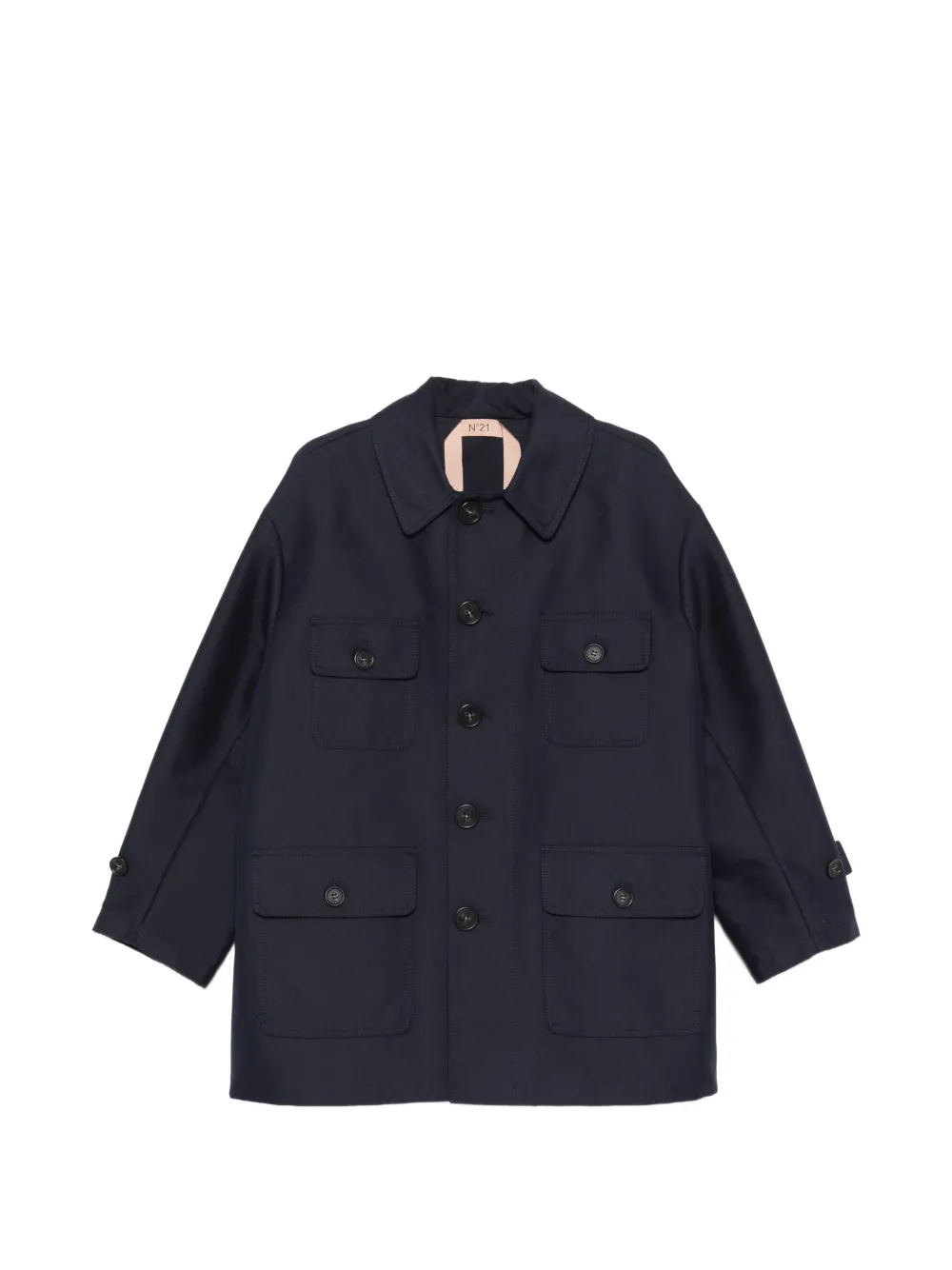 Nº21 caban pocket coat - Blu
