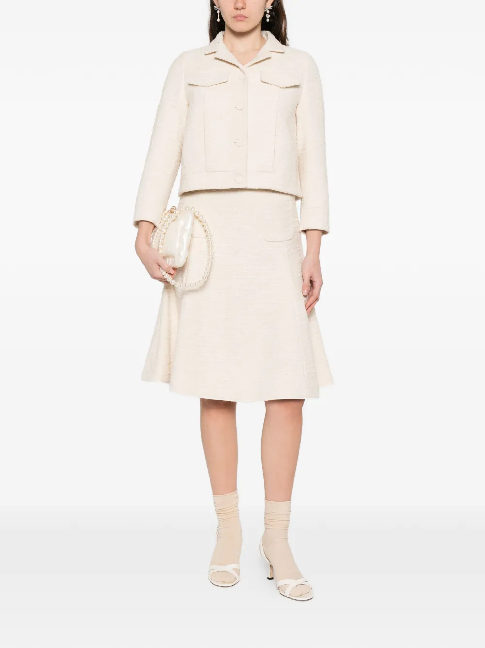  Nº21 Woven Pocket Jacket - Neutrals 