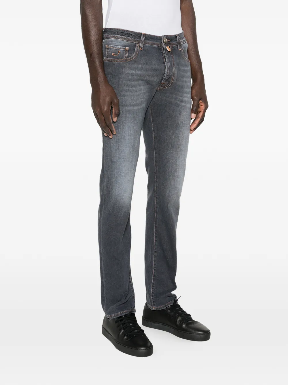 Jacob Cohën Jeans met vijf zakken Grijs