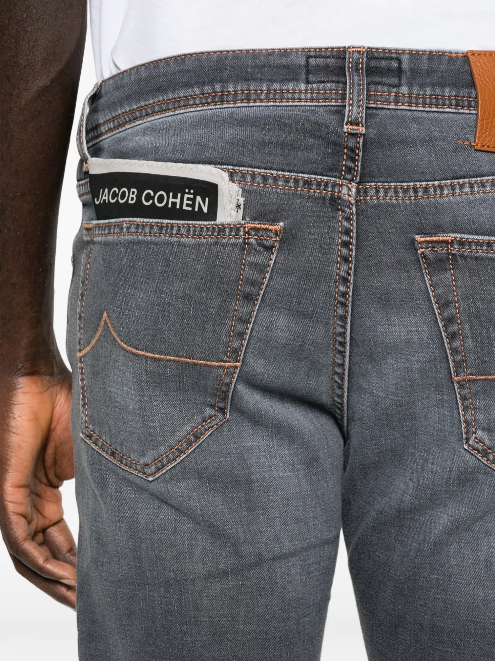 Jacob Cohën Jeans met vijf zakken Grijs