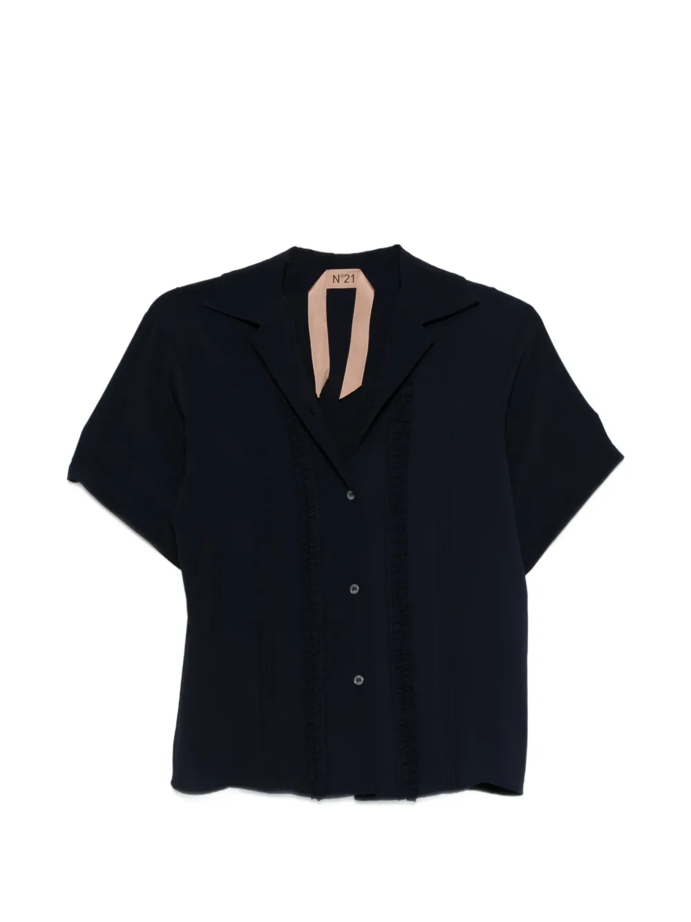 Nº21 buttoned trim shirt - Blu
