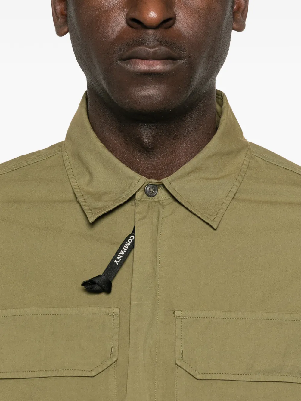 C.P. Company Shirtjack met opgestikte zak Groen