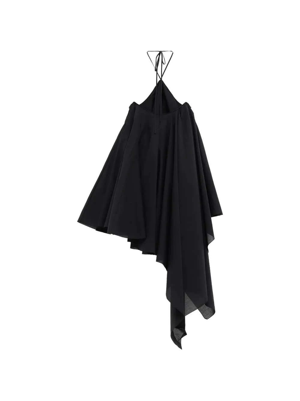 Jacquemus Triangle asymmetrische mini-jurk Zwart