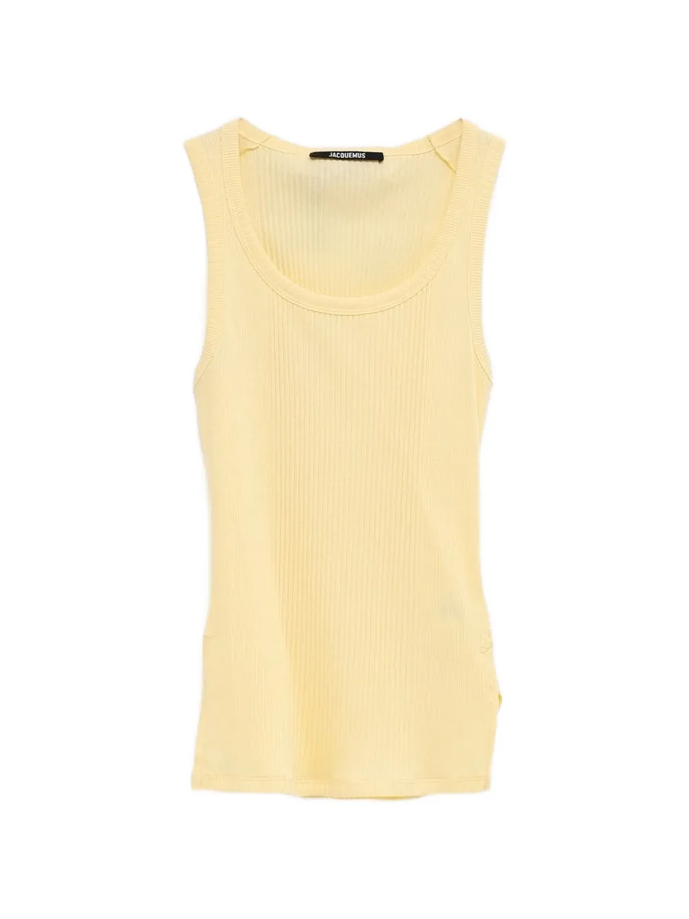 Jacquemus ribbed vest top - Giallo
