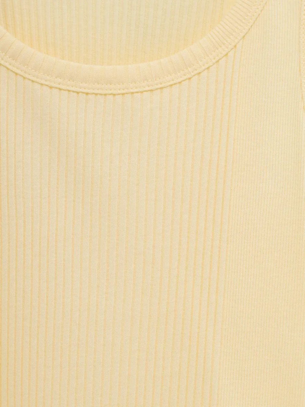  Jacquemus Ribbed Vest Top - Yellow 