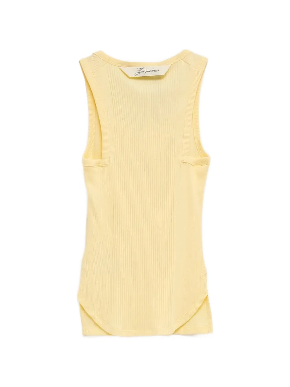  Jacquemus Ribbed Vest Top - Yellow 
