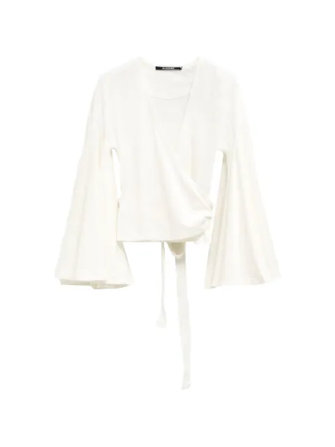 Jacquemus long-sleeved tie blouse