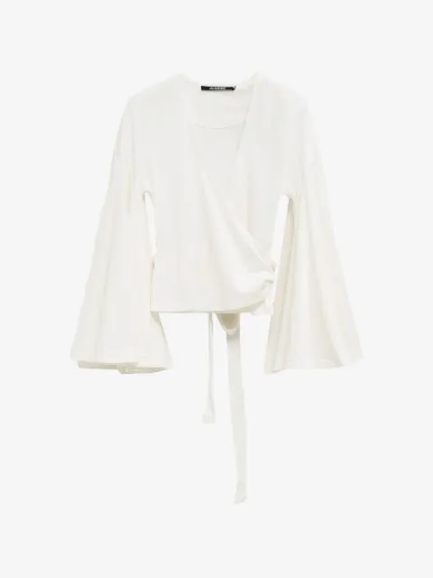 Jacquemus long-sleeved tie blouse