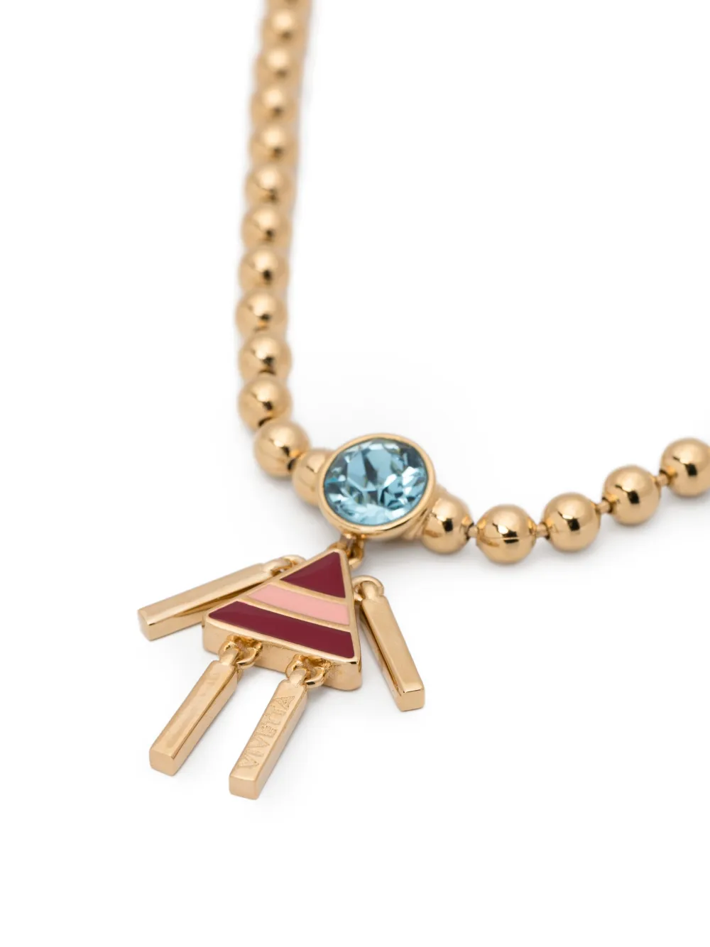  Vivetta Beaded-charm Necklace - Gold 