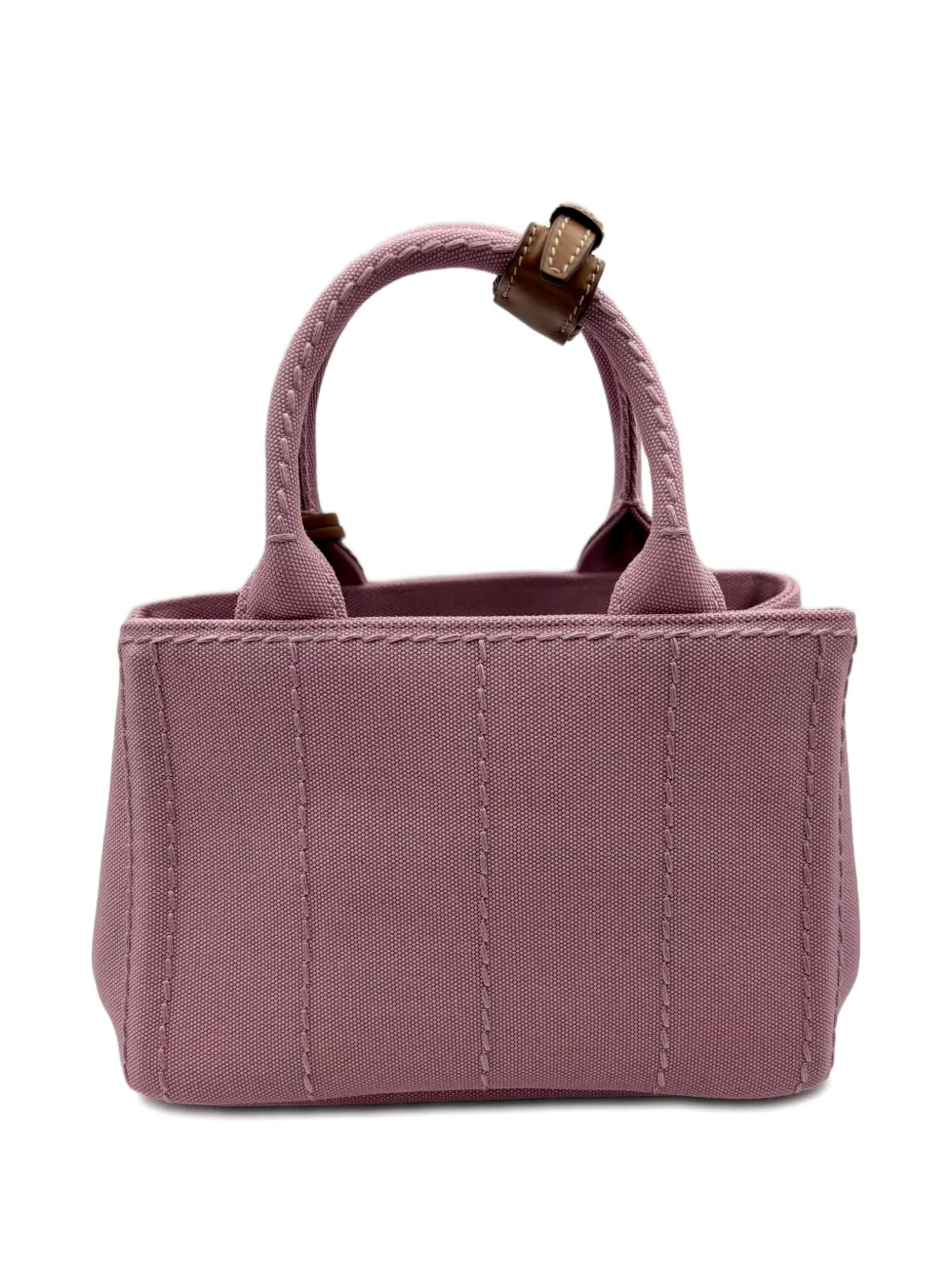  Prada Logo-embroidered Tote Bag - Pink 