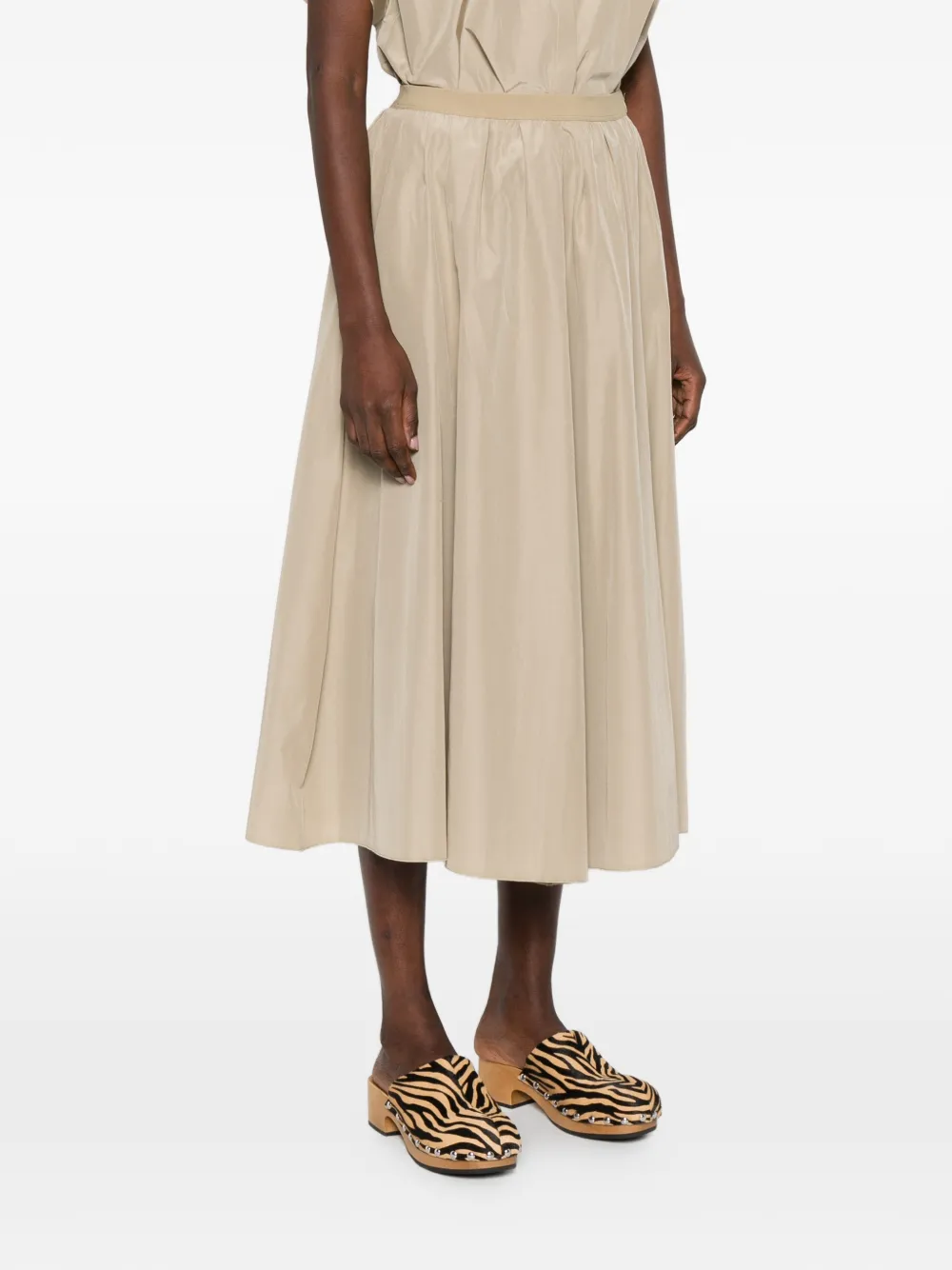  Forte Forte Pleated Midi Skirt - Neutrals 