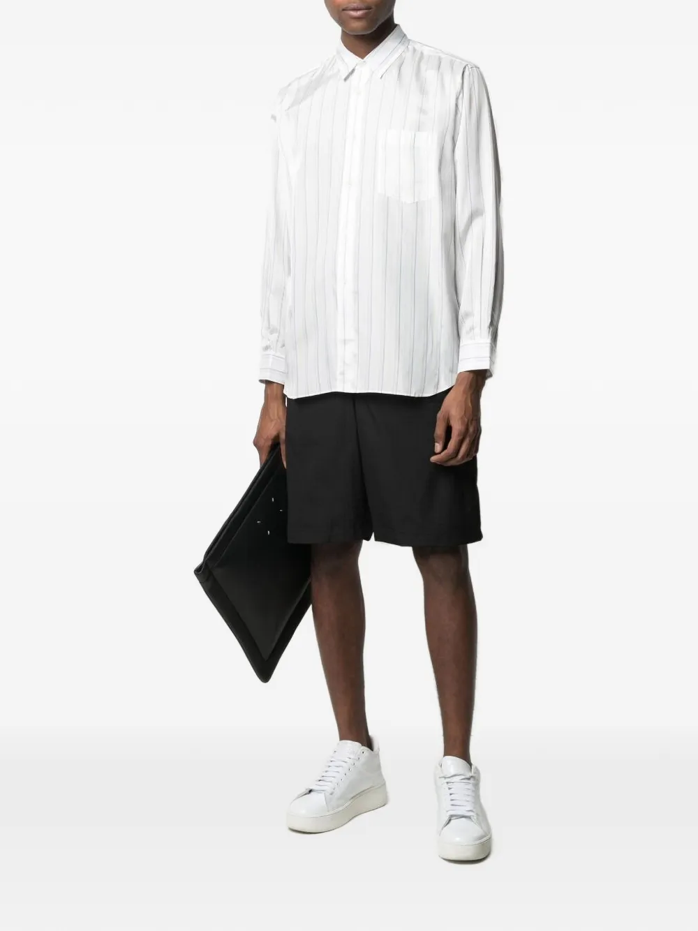 Comme des Gar&ccedil;ons Homme striped shirt - Wit