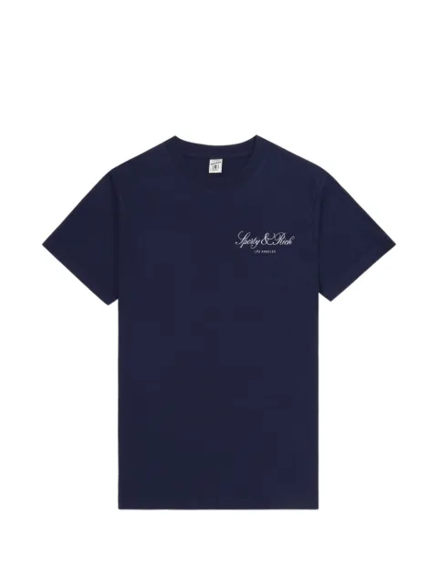 Sporty & Rich logo-lettering T-shirt