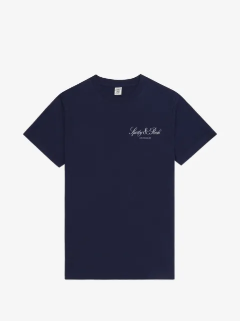 Sporty & Rich logo-lettering T-shirt