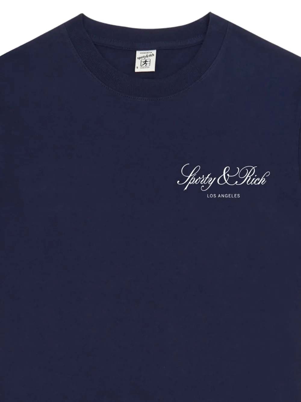 Sporty & Rich T-shirt met logo Blauw