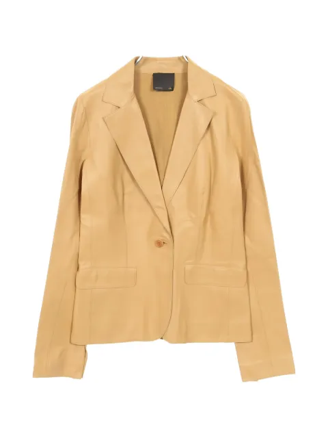 Fendi Pre-Owned 2010s single-breasted leather blazer