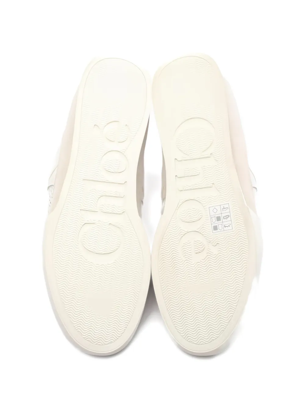 Chlo&eacute; Pre-Owned 2020s suede-panel sneakers - Beige