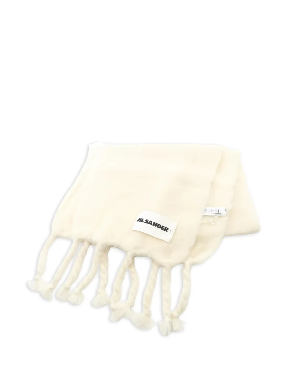 Jil Sander Pre-Owned 2020s logo-detail scarf - Toni neutri