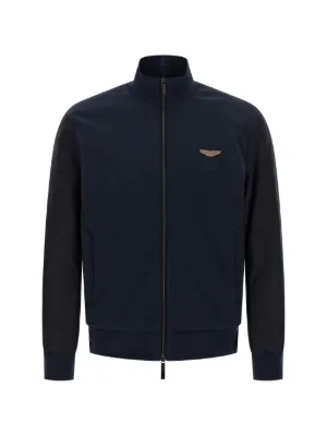 Ea7 Emporio Armani logo-print Jacket | Blue | FARFETCH