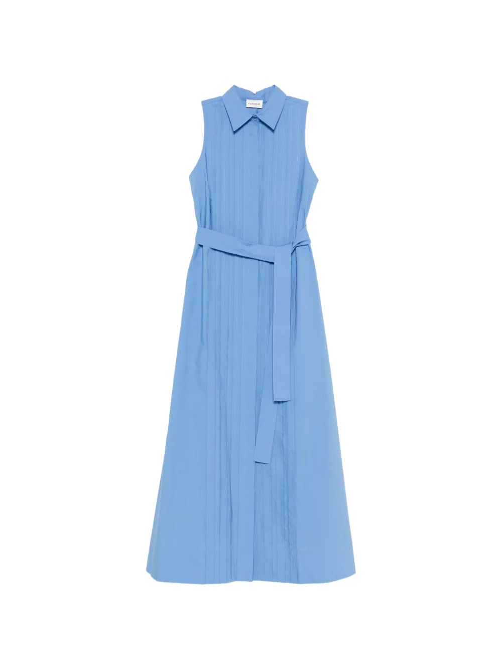 P.A.R.O.S.H. Canyox belted maxi shirt dress - Blu