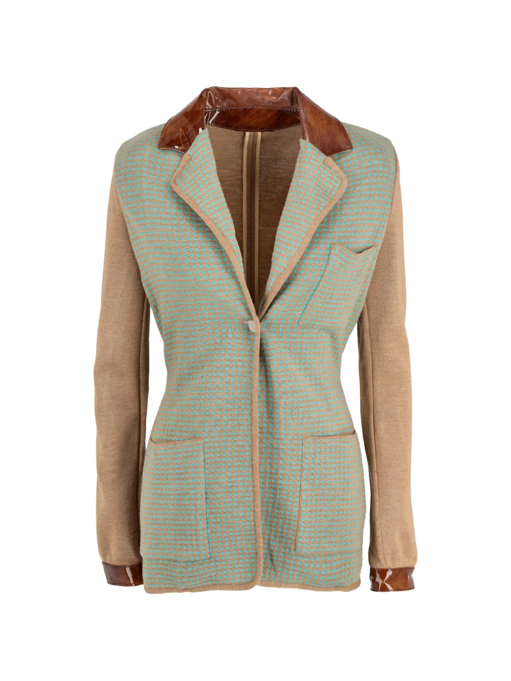 Fendi Pre-Owned wool buttoned jacket - Toni neutri