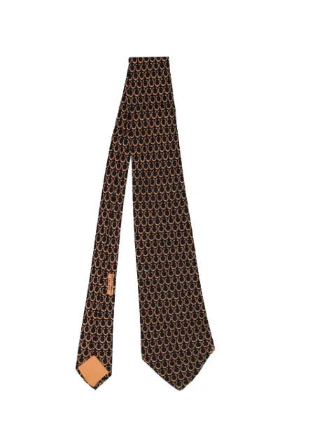 Hermès Pre-Owned horseshoe-print tie