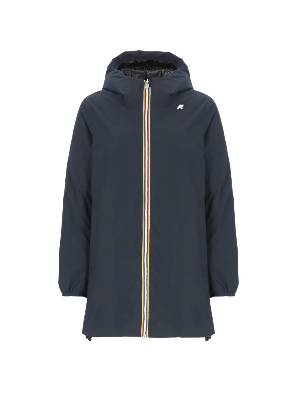K-Way Sophie logo-print reversible coat - Blu