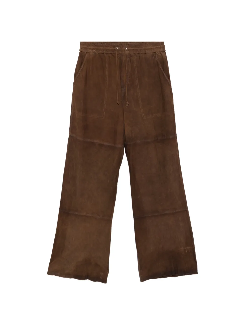 P.A.R.O.S.H. drawstring suede trousers - Marrone