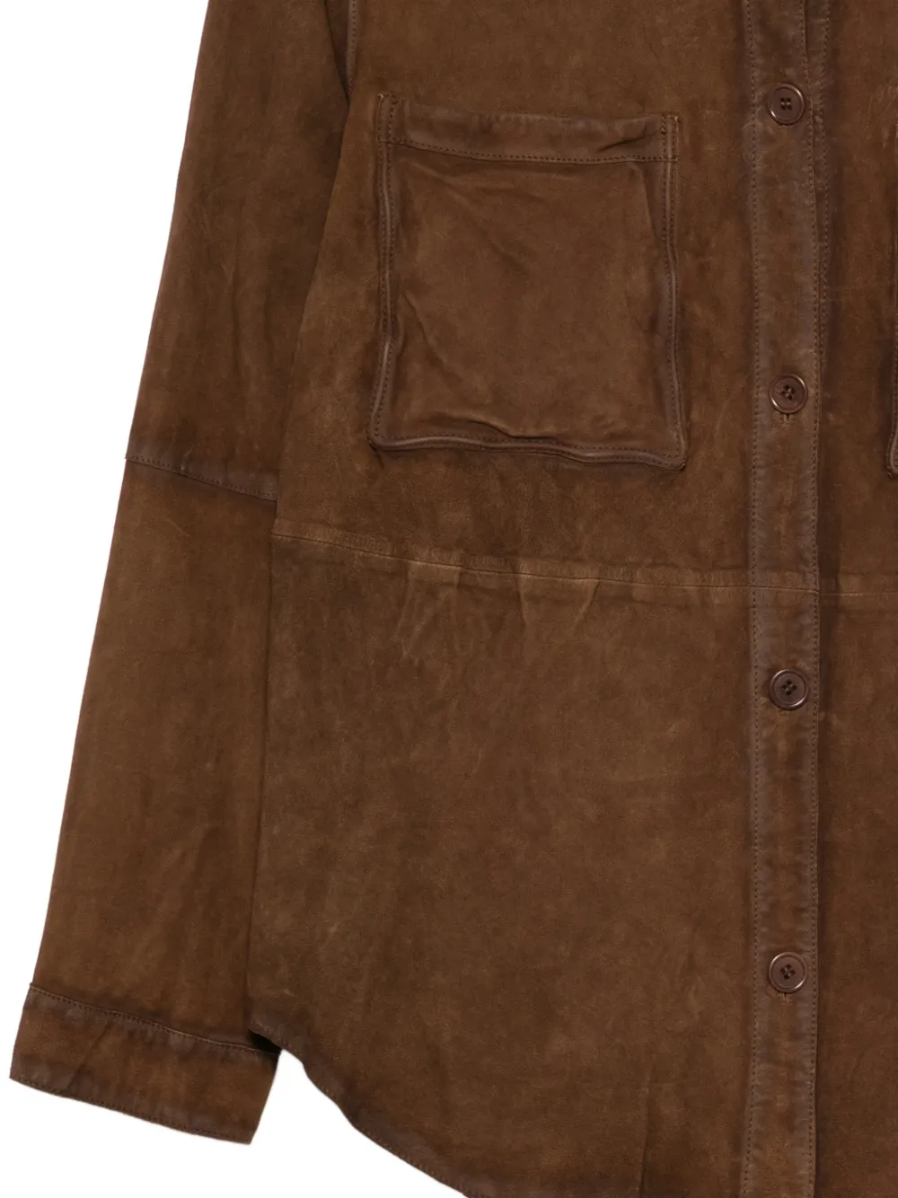  P.a.r.o.s.h. Chest-pockets Shirt - Brown 