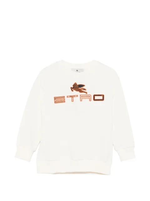 ETRO KIDS embroidered logo sweatshirt