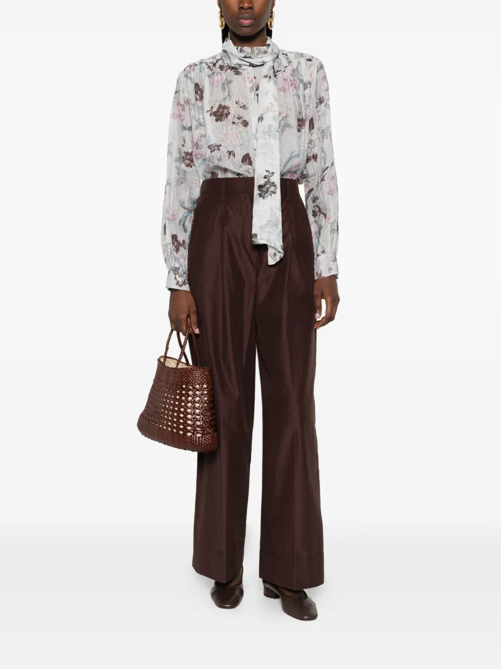 Forte Forte Scarf-detail Shirt - Neutrals 