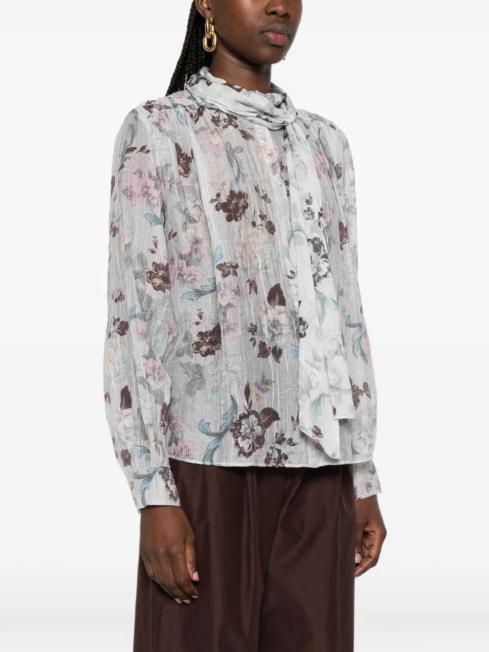  Forte Forte Scarf-detail Shirt - Neutrals 
