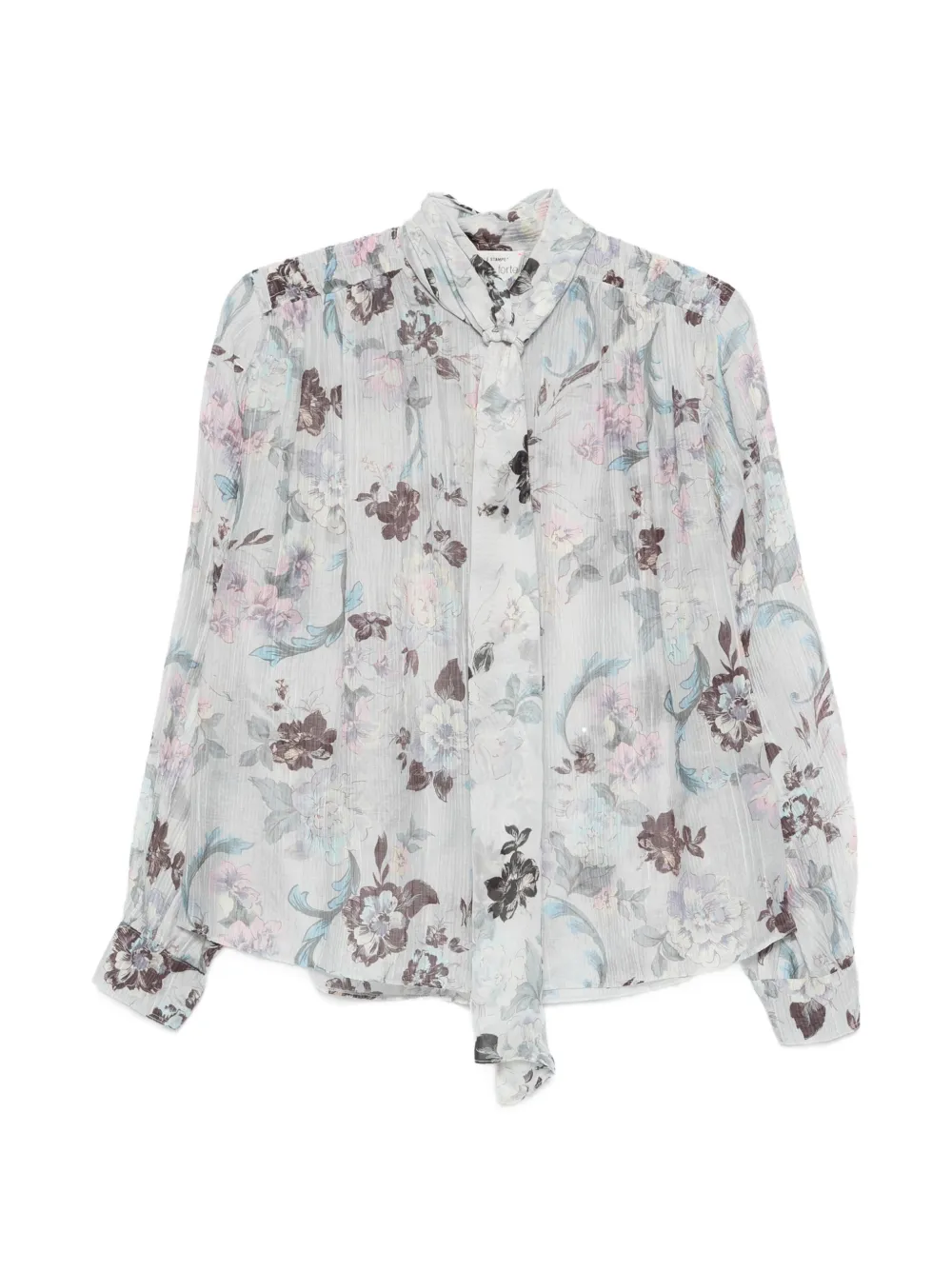 Forte Forte Camicia con dettaglio foulard - Toni neutri