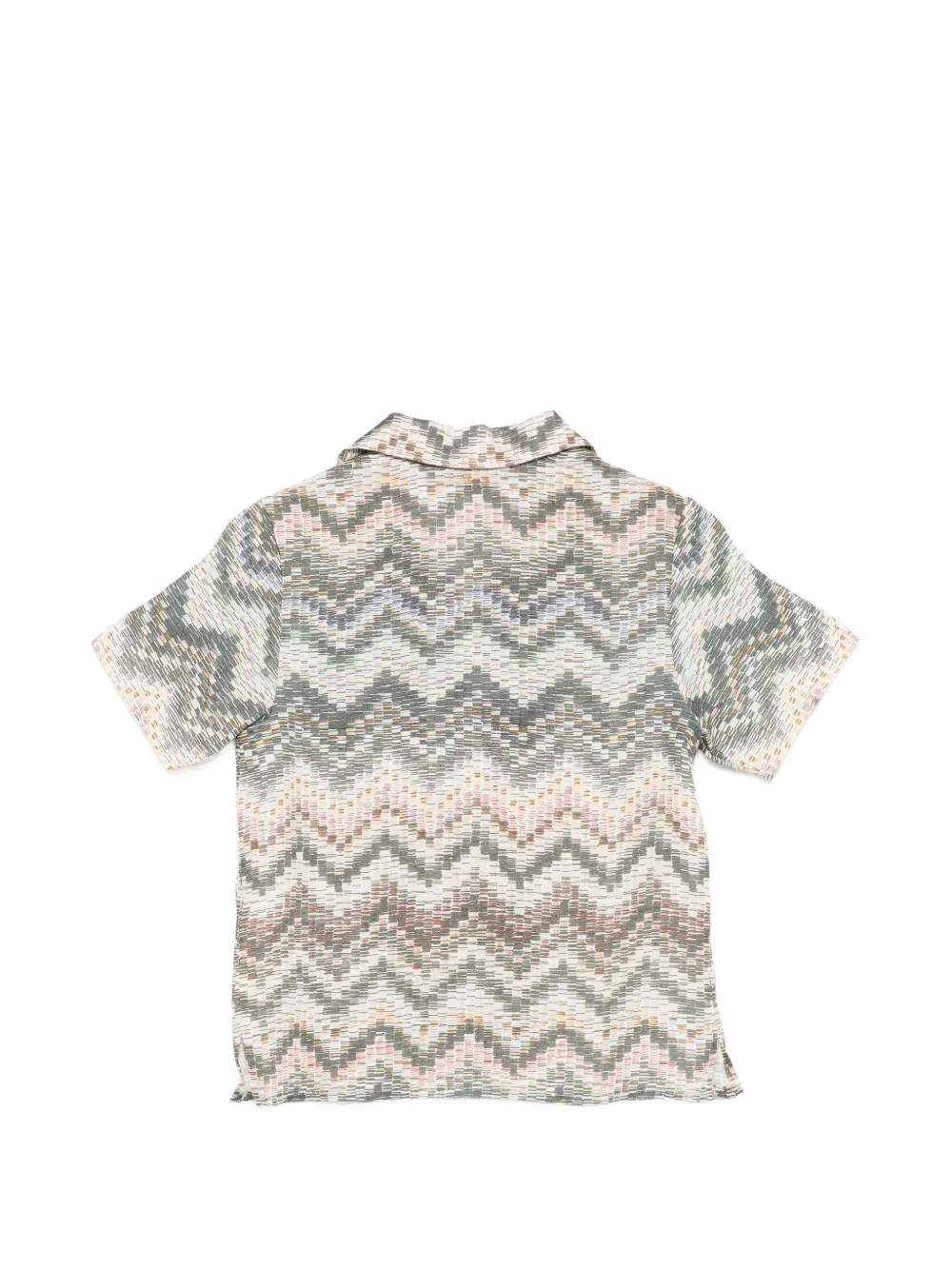 Missoni Kids Shirt met korte mouwen en patroon Beige