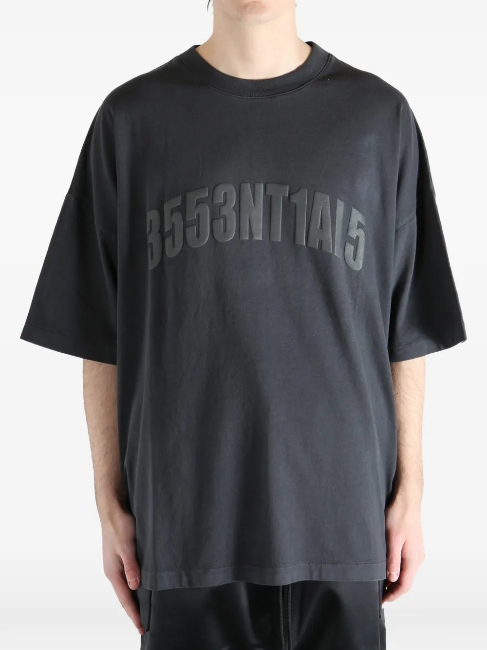 FEAR OF GOD ESSENTIALS T-shirt met reliëf Grijs