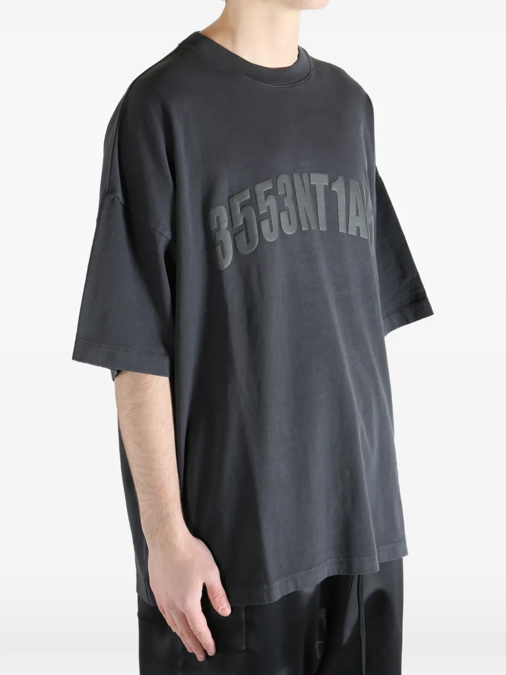 FEAR OF GOD ESSENTIALS T-shirt met reliëf Grijs