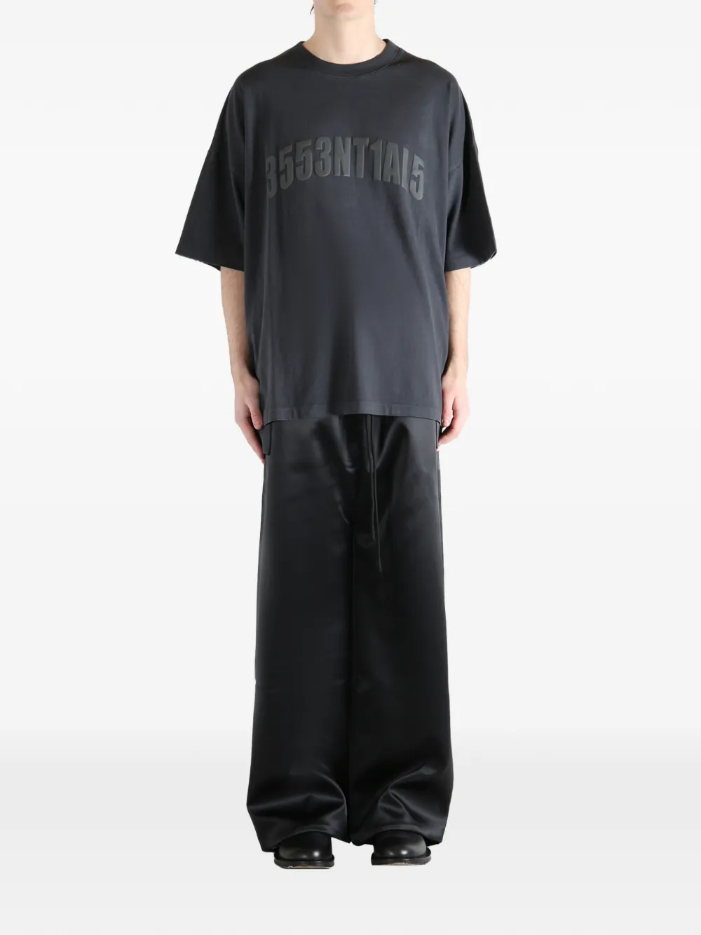 FEAR OF GOD ESSENTIALS T-shirt met reliëf Grijs
