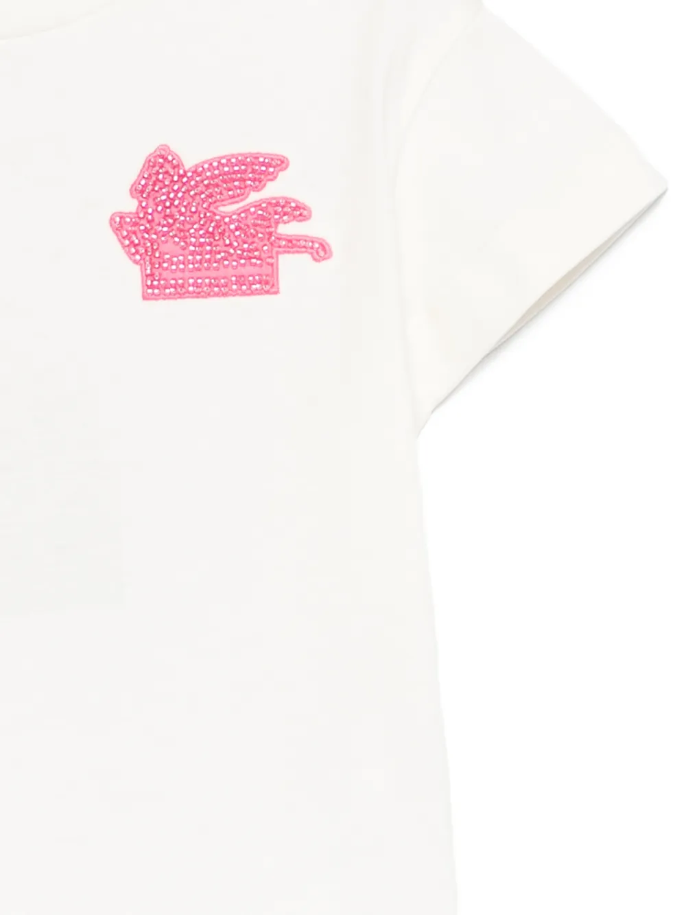 ETRO KIDS T-shirt verfraaid met logo Wit