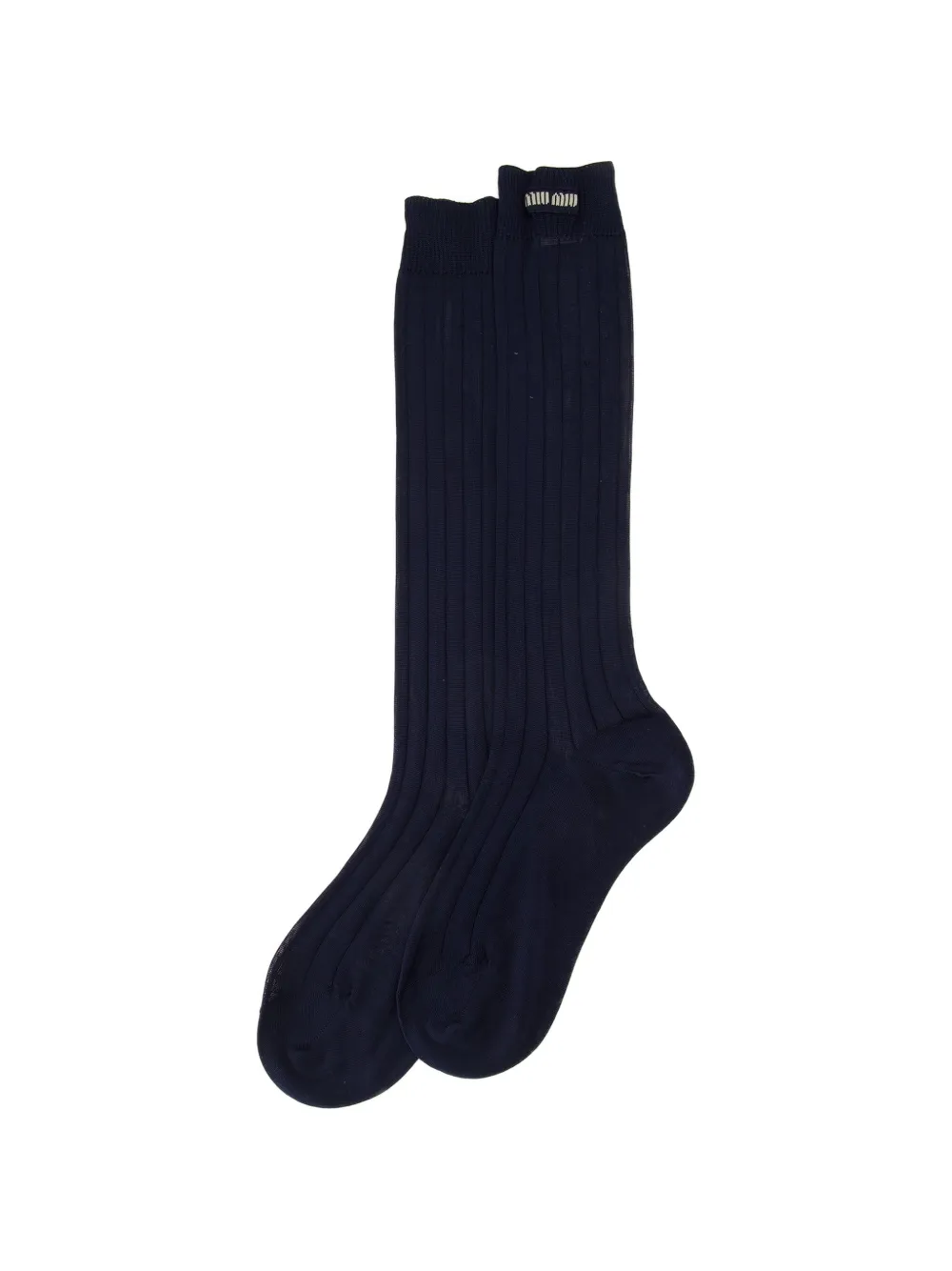 Miu Zijden sokken Blauw