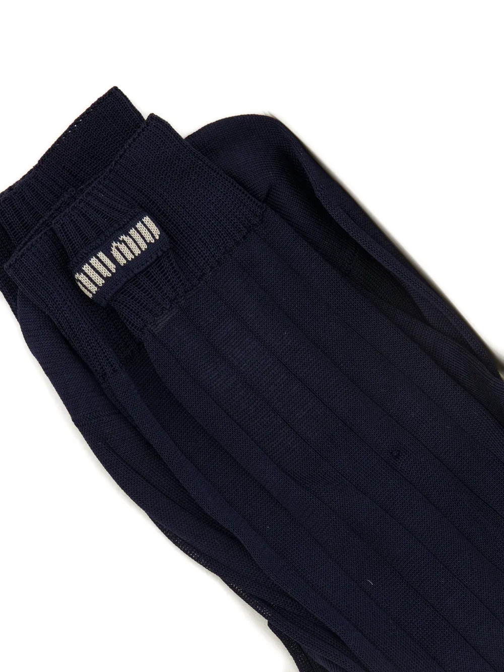 Miu Zijden sokken Blauw