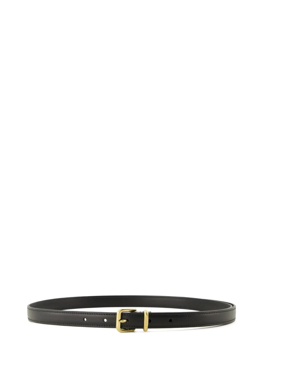 Miu Miu buckle engraved-logo belt - Nero
