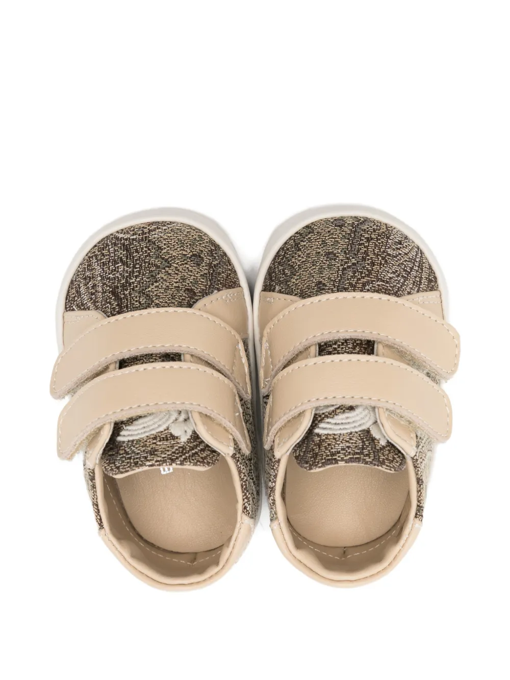 ETRO KIDS Sneakers met bandje met patroon Bruin