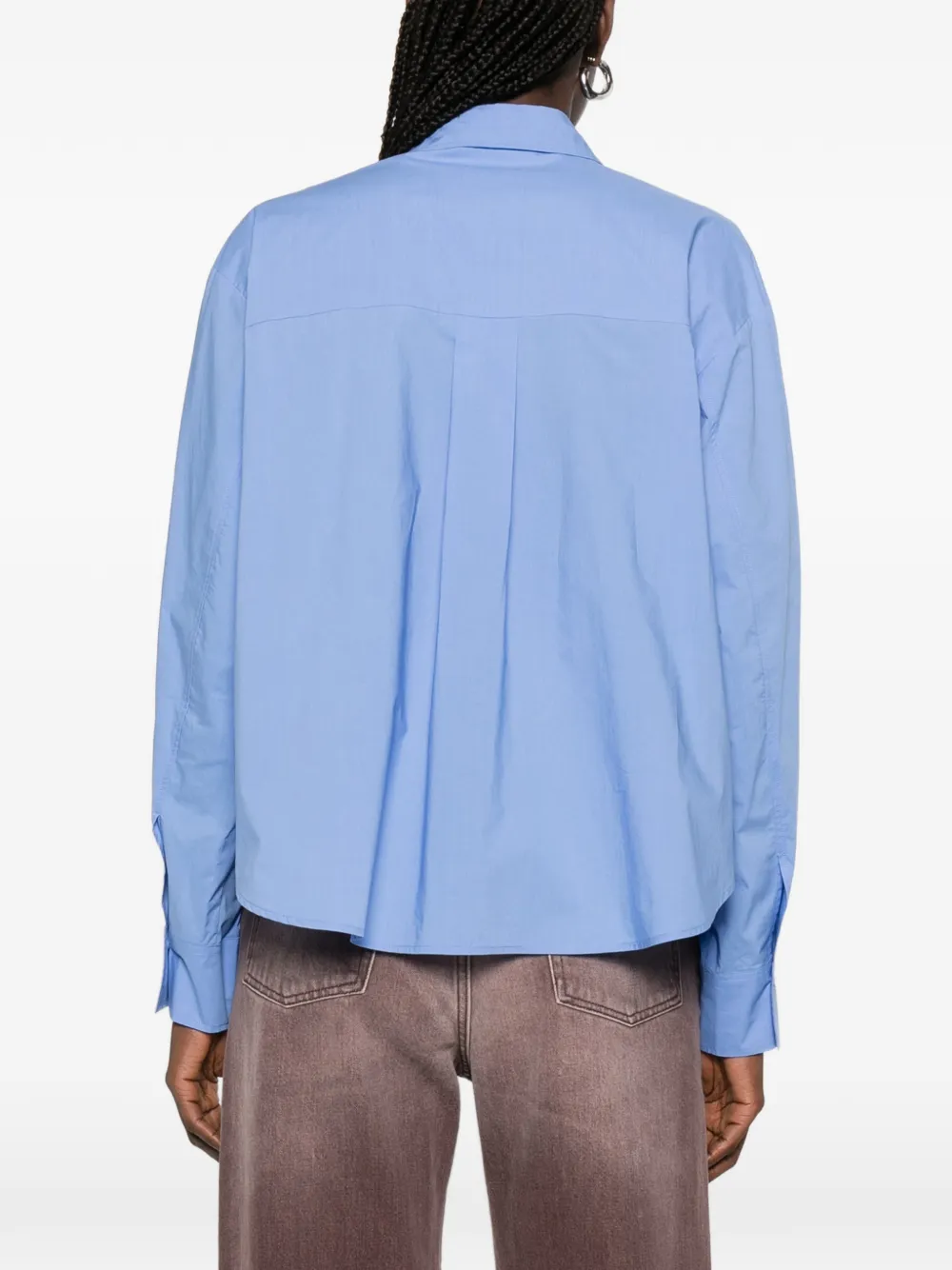 Forte Boxy blouse Blauw