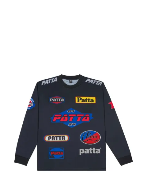 PATTA long sleeve logo-detail T-shirt