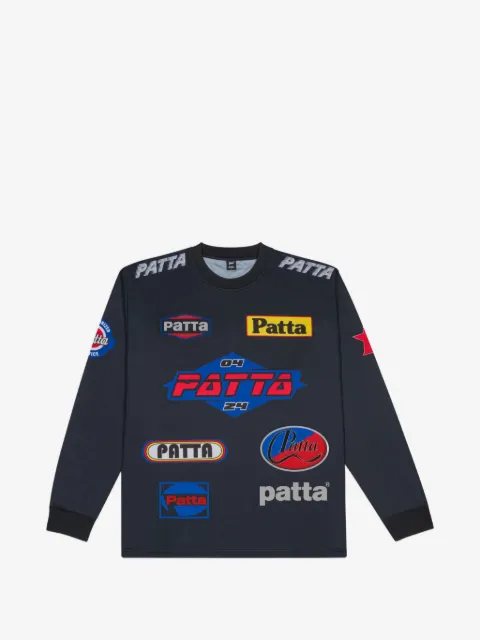 PATTA long sleeve logo-detail T-shirt