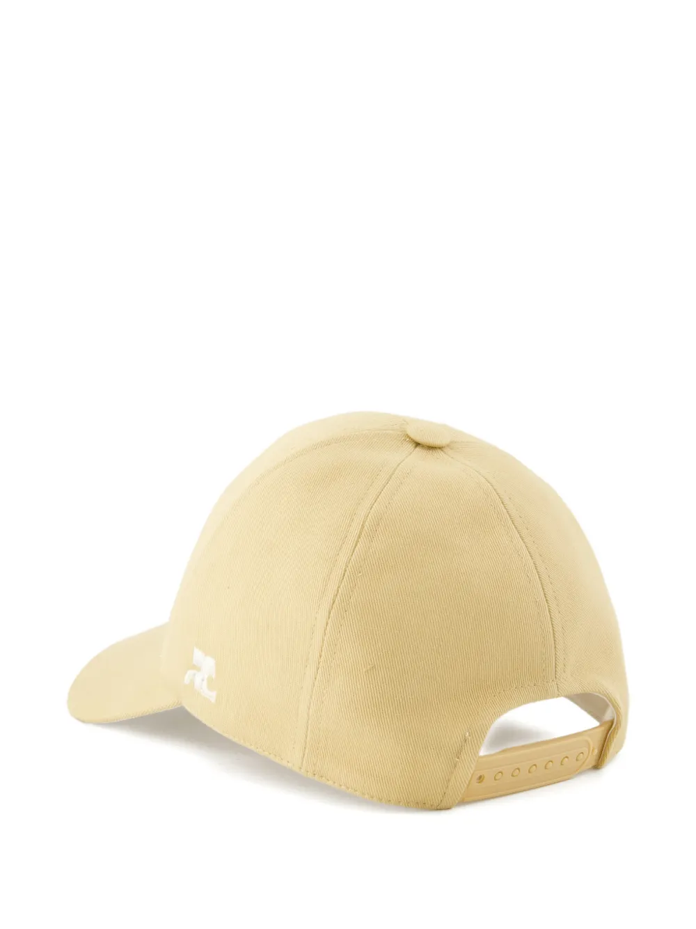 Courr&egrave;ges embroidered-logo baseball cap - Beige