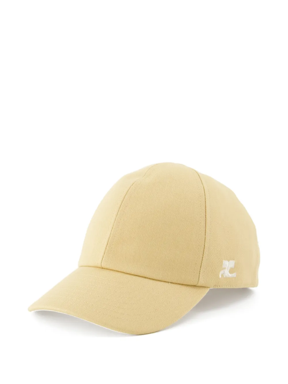 Courrèges Embroidered-logo Baseball Cap - Neutrals 