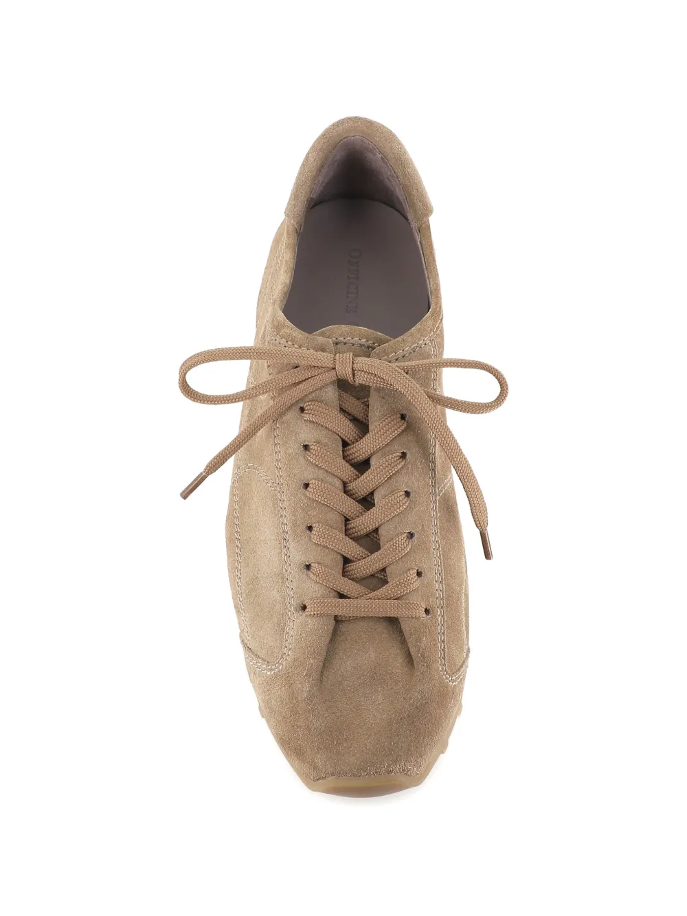 Officine Creative Jarred suede sneakers Beige