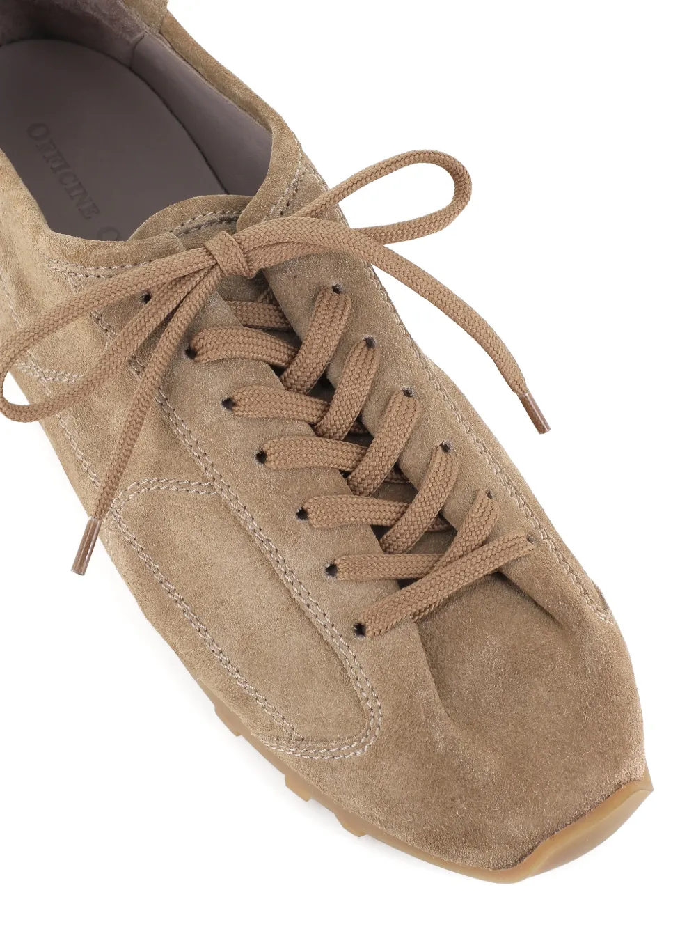 Officine Creative Jarred suede sneakers Beige