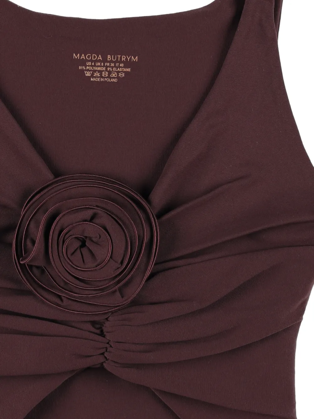  Magda Butrym Rose-detail Top - Red 